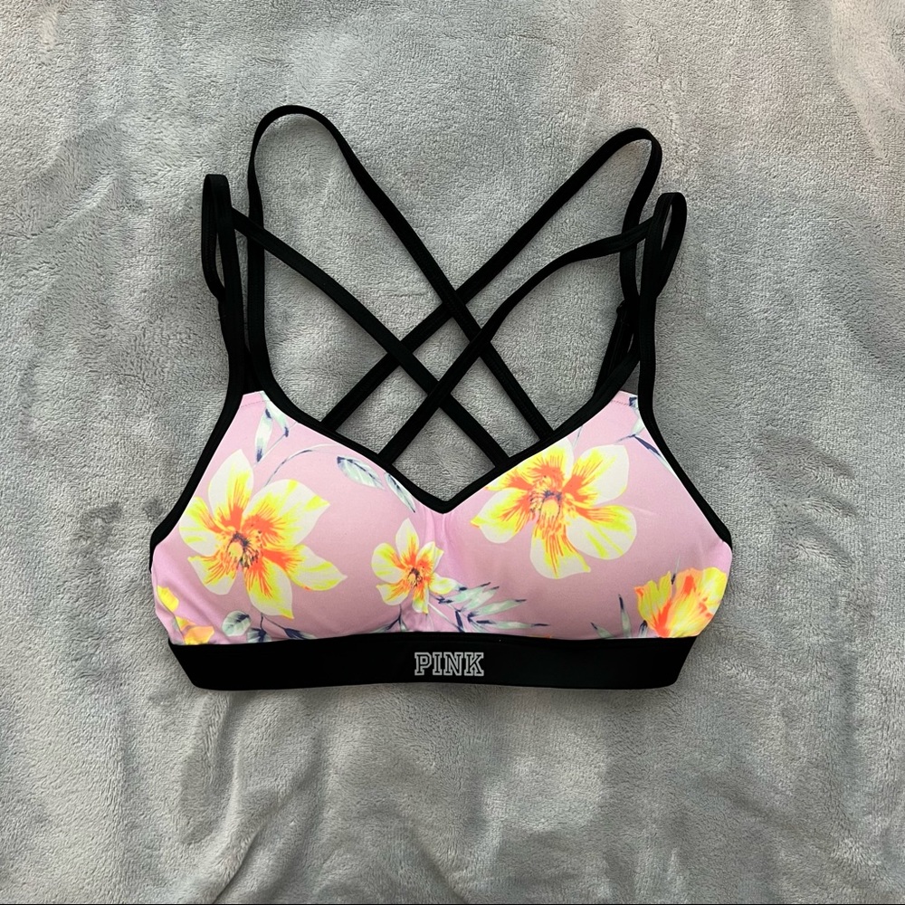 Pink VS Push Up Sports Bra